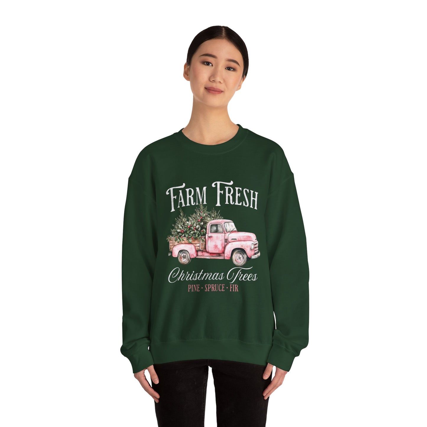 Farm Fresh Christmas Unisex Heavy Blend™ Crewneck Sweatshirt