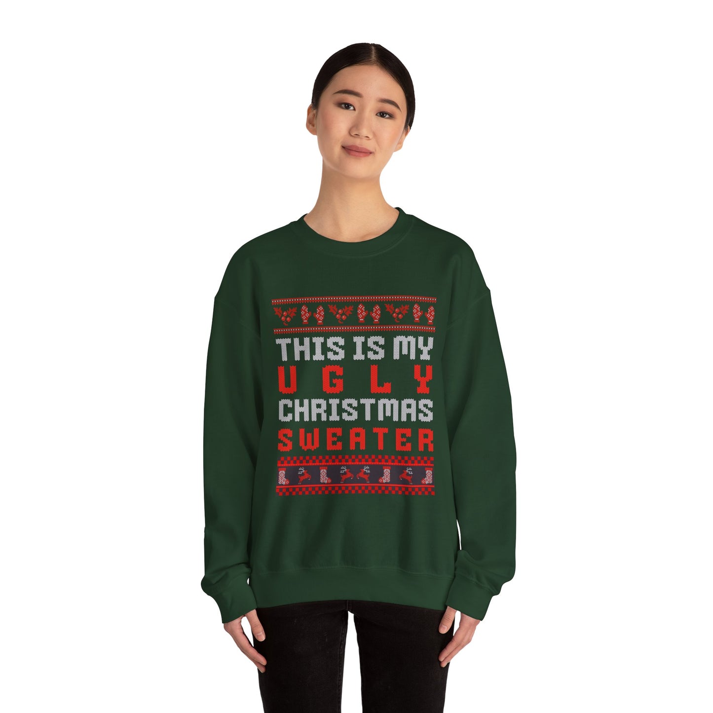 Ugly Christmas Sweater Unisex Crewneck Sweatshirt
