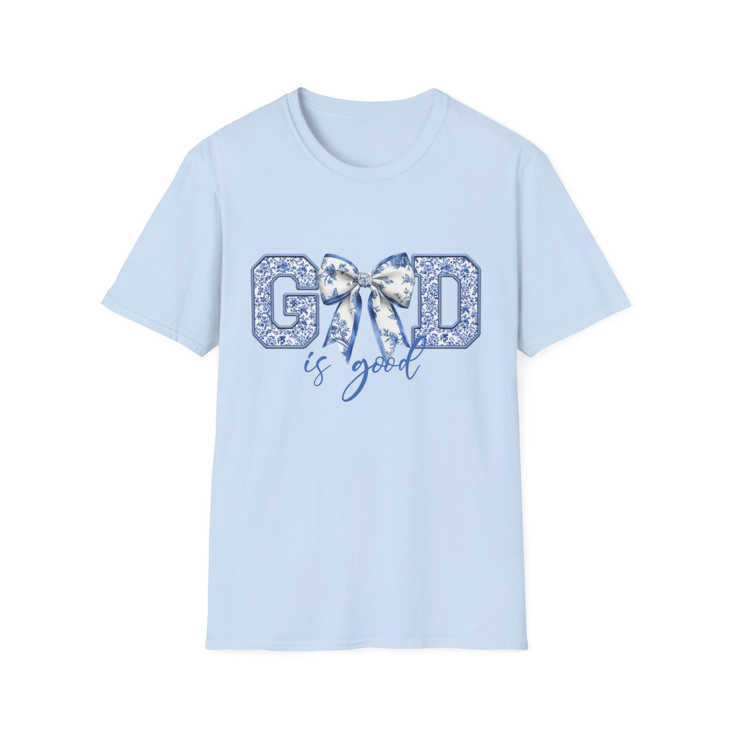 God Is Good T-Shirt — Floral Bow Faith Tee