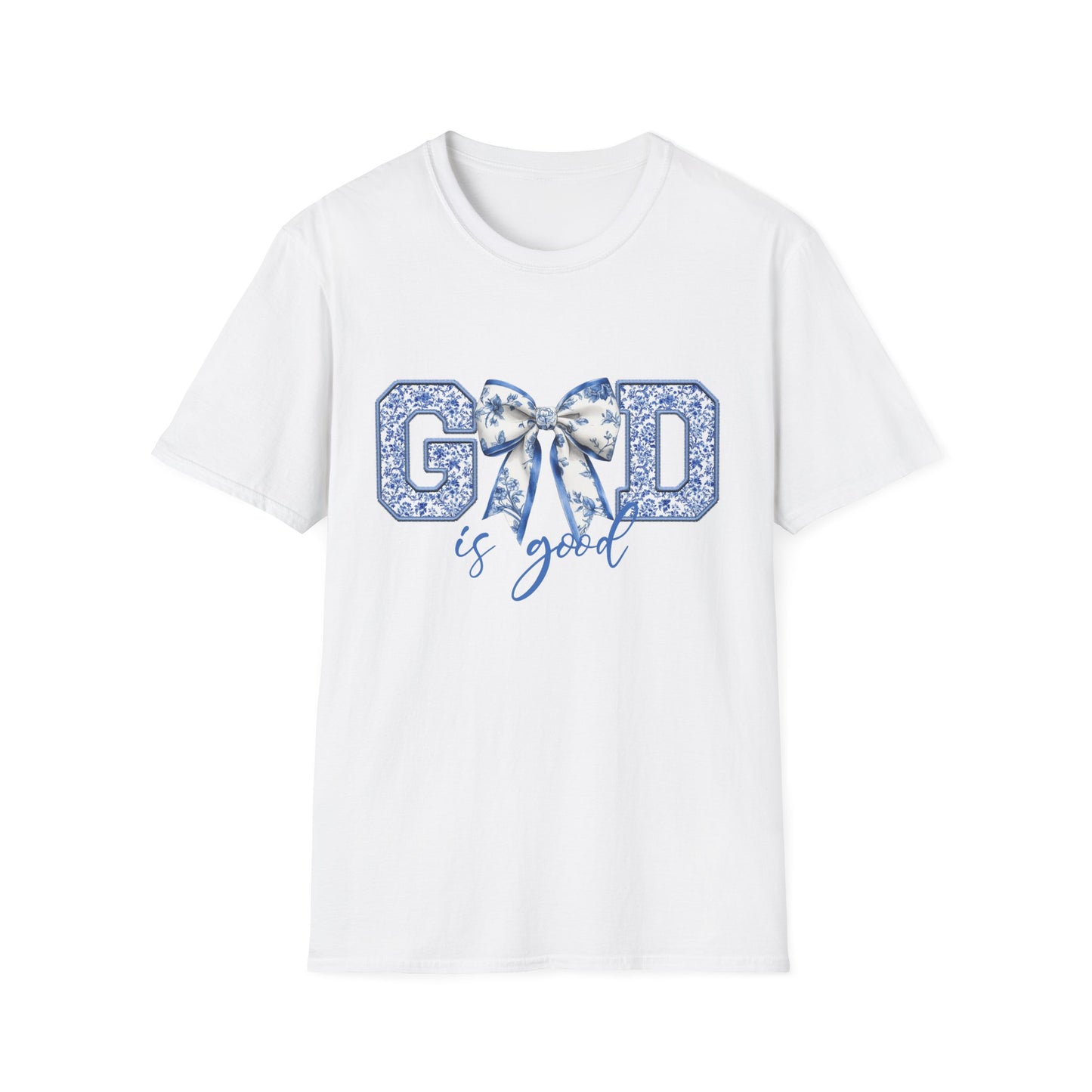 God Is Good T-Shirt — Floral Bow Faith Tee