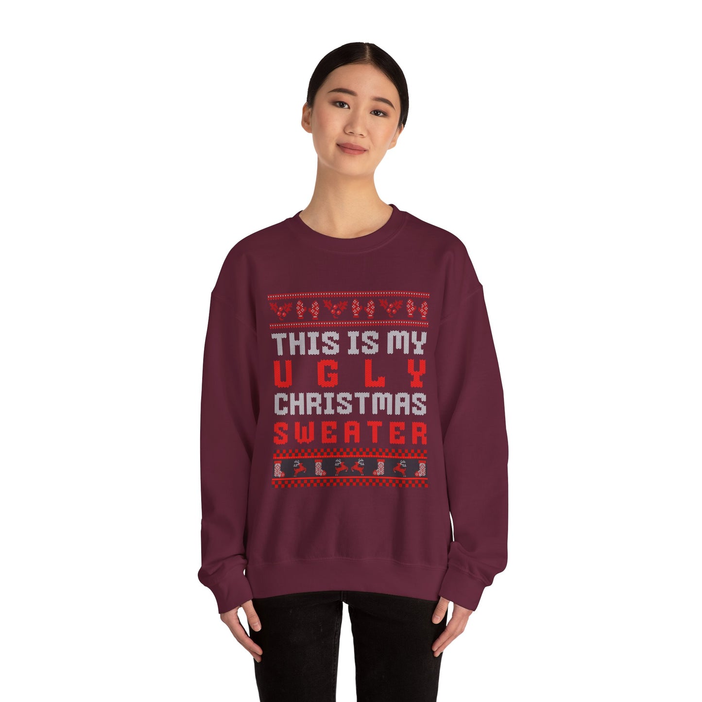 Ugly Christmas Sweater Unisex Crewneck Sweatshirt