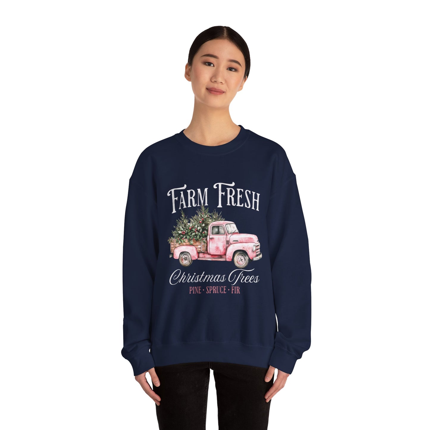 Farm Fresh Christmas Unisex Heavy Blend™ Crewneck Sweatshirt