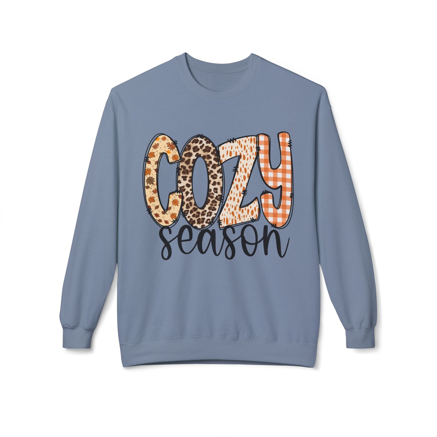 Cozy Season Soft style Fleece Crewneck Sweatshirt