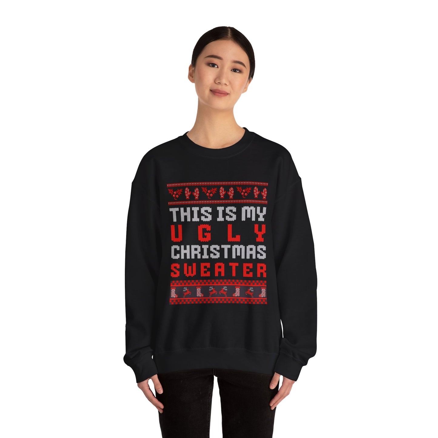 Ugly Christmas Sweater Unisex Crewneck Sweatshirt