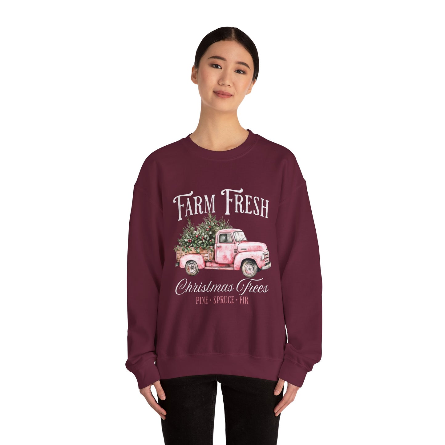 Farm Fresh Christmas Unisex Heavy Blend™ Crewneck Sweatshirt
