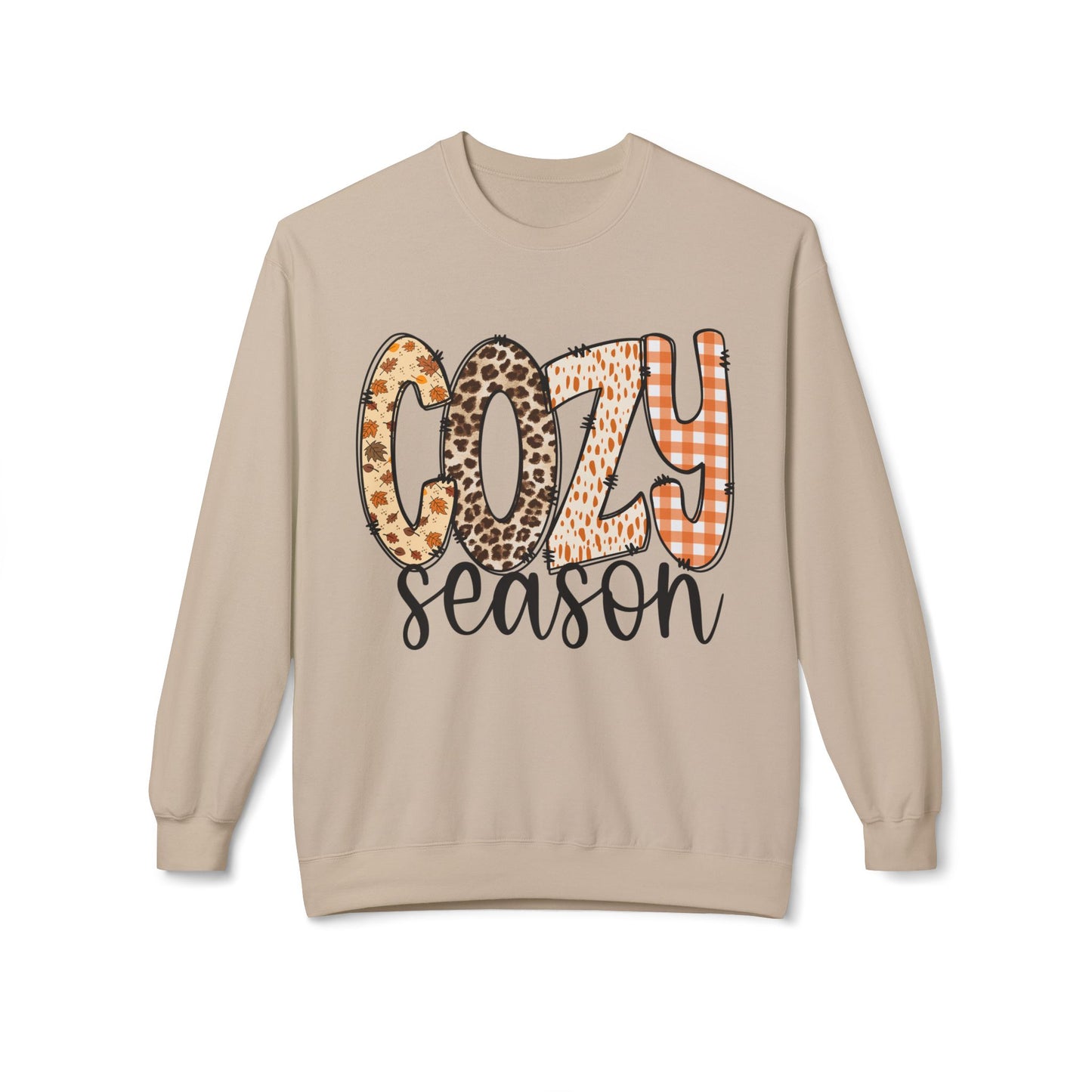 Cozy Season Soft style Fleece Crewneck Sweatshirt