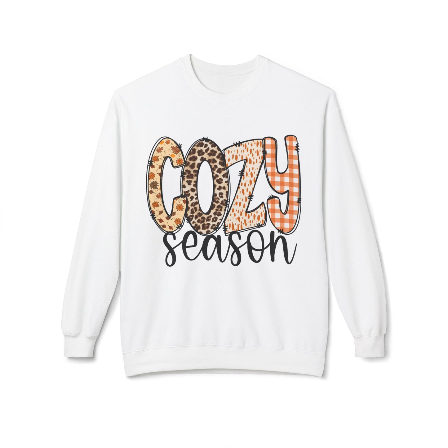 Cozy Season Soft style Fleece Crewneck Sweatshirt