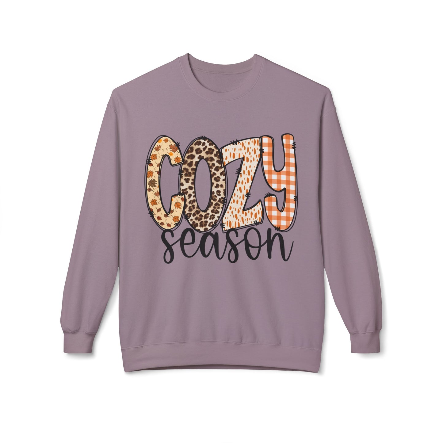 Cozy Season Soft style Fleece Crewneck Sweatshirt